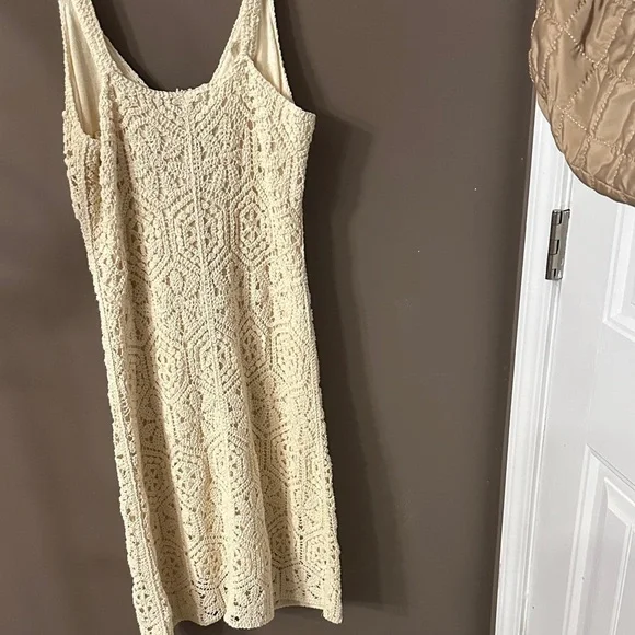 Z Supply Cream Crochet Midi Dress - Picture 2 of 4